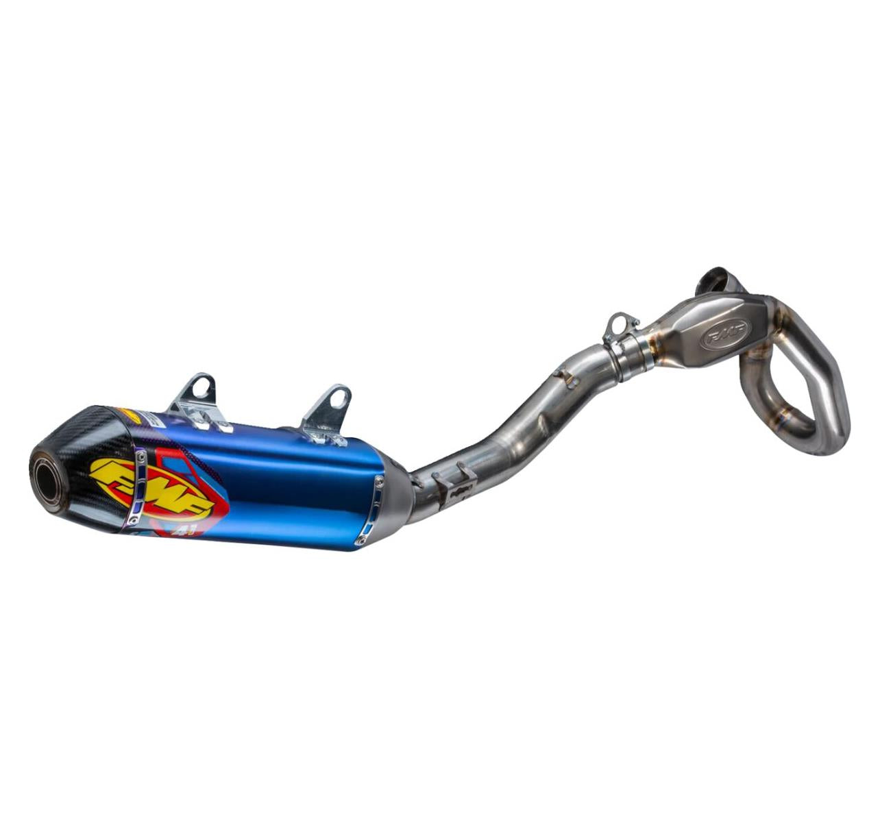 FMF Exhaust System Factory 4.1 RCT Megabomb Carbon Blue For Honda CRF 250 R 2022-2025